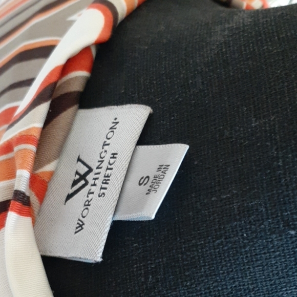 WORTHINGTON Cowl Drape Neck Ladies Top Blouse - Picture 6 of 7